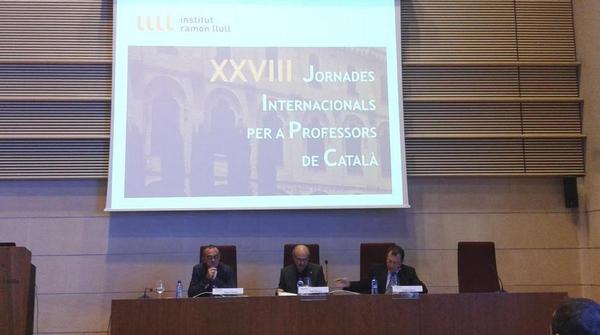 XXVIII Congress closing ceremony with Joan Biscarri, Andreu Bosch and Miquel Pueyo
