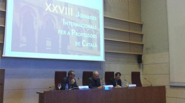 XXVIII Congress closing ceremony with Joan Biscarri, Andreu Bosch and Miquel Pueyo