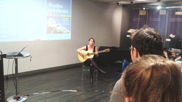 Performance by Valérie Gagné during the presentation of the minor at University of Montreal