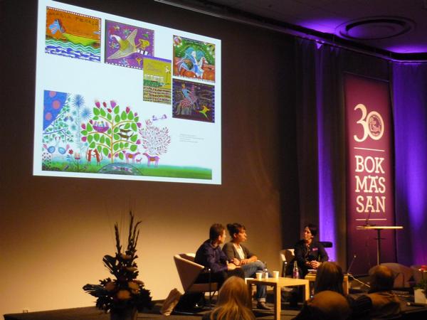 Conference about illustration by Mariona Cabassa and Roger Mello (Brazil)
