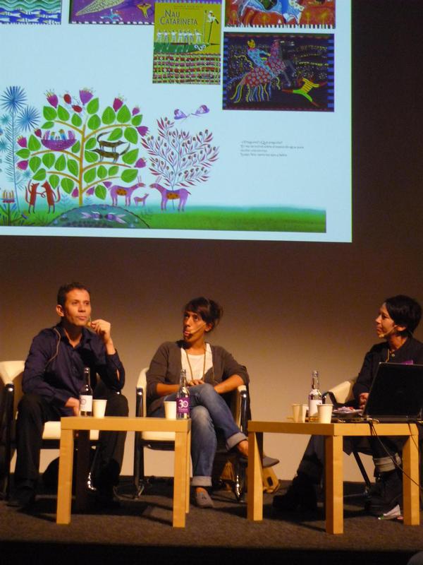 Els il·lustradors Mariona Cabassa i Roger Mello (Brasil) a la Fira de Göteborg