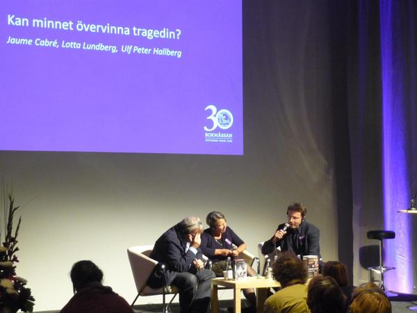 Jaume Cabré en una conferència amb editors suecs