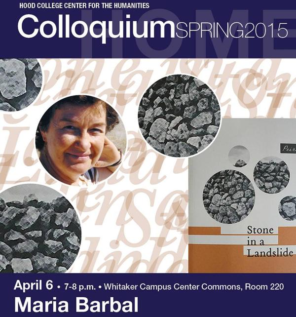 Poster of Maria Barbal's colloquium at Hood College (Maryland)