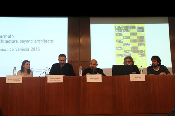 El Col·legi d’Arquitectes de Catatalunya acull la presentació d’Aftermath_Catalonia in Venice