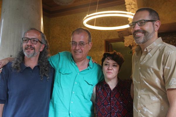 Roc Parés, Antoni Abad, Mery Cuesta i Manuel Forcano