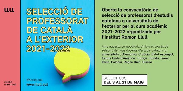 Selecció de professorat de català a l’exterior 2021-2022