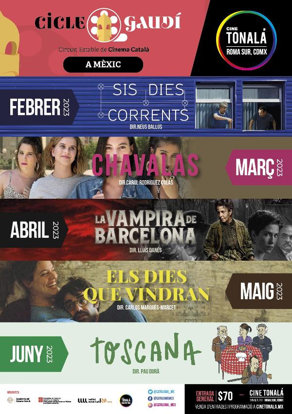 The Cicle Gaudí de cinema becomes international with film screenings in Mexico.