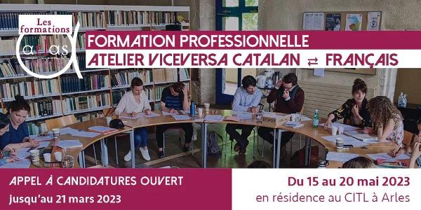 Premier atelier de traduction Viceversa catalan/français organisé par l’Institut Ramon Llull avec ATLAS
