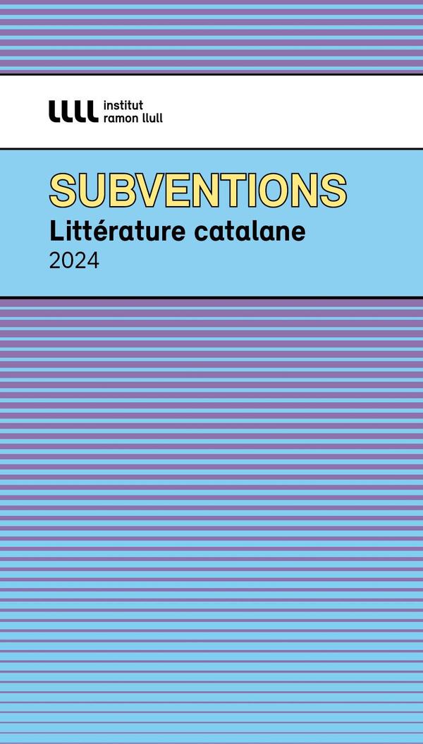 Subvenciones de literatura 2024 (FR)