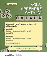 Plantilla canva Cursos de català
