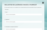 Formulari de petició de codis FilminCAT