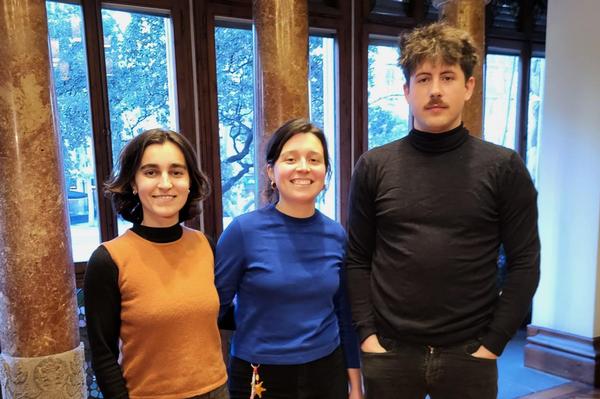 D'esquerra a dreta: Sara Farré, Helena Mateos i Jan Clota