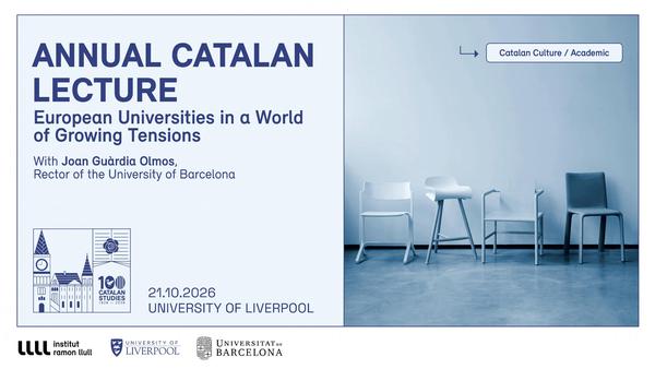 La Universitat de Liverpool estrena l’Annual Catalan Lecture, dedicada a la llengua catalana i els reptes de les universitats europees