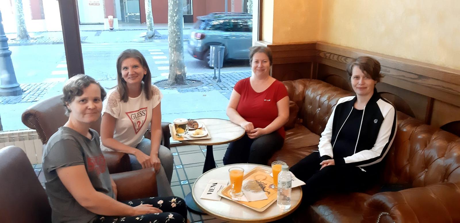 Anna-Maria Kursawe meets with students from Interlingua in Olot