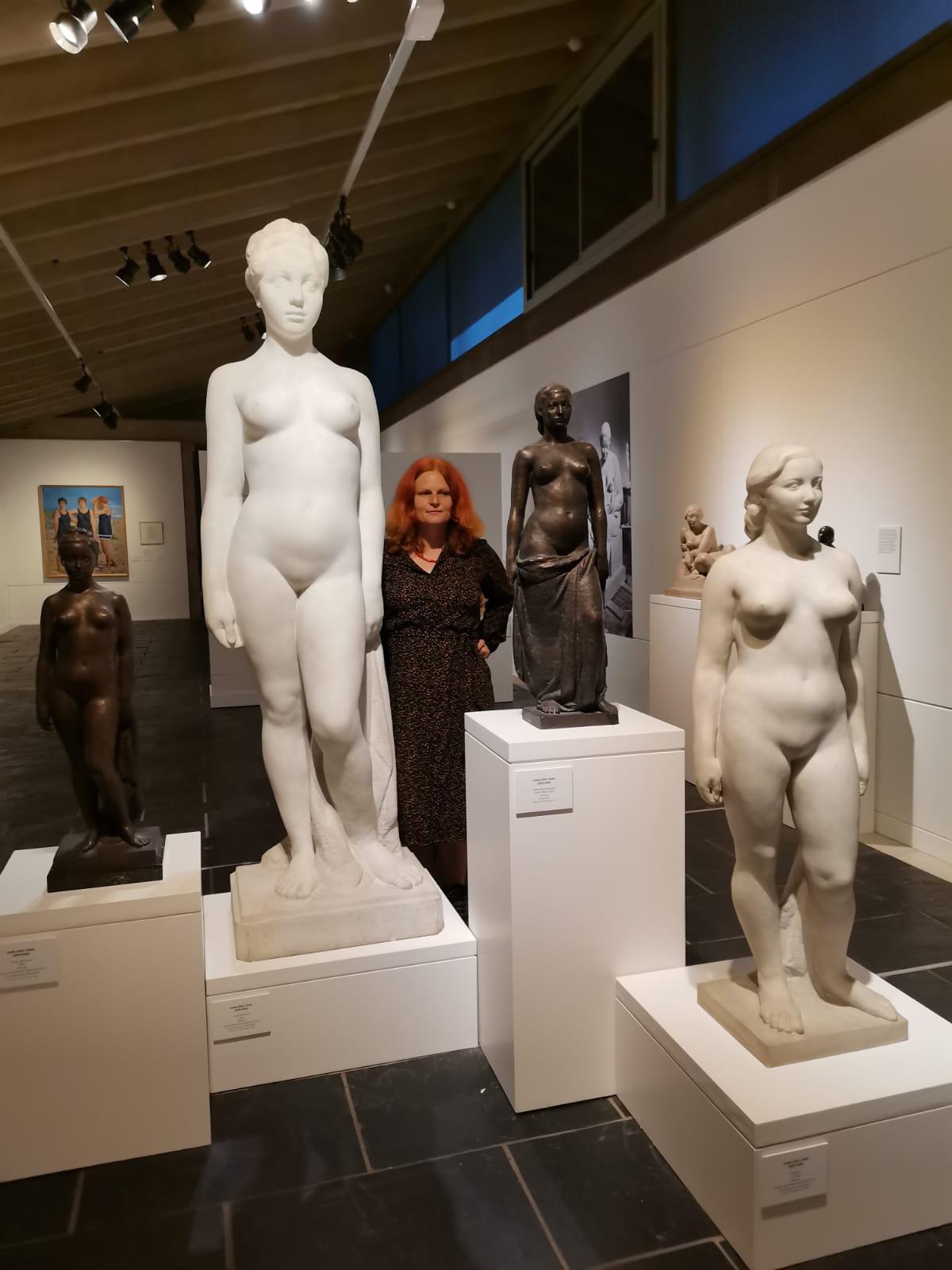 Halyna Istomina visits the Museum of the Saints of Olot