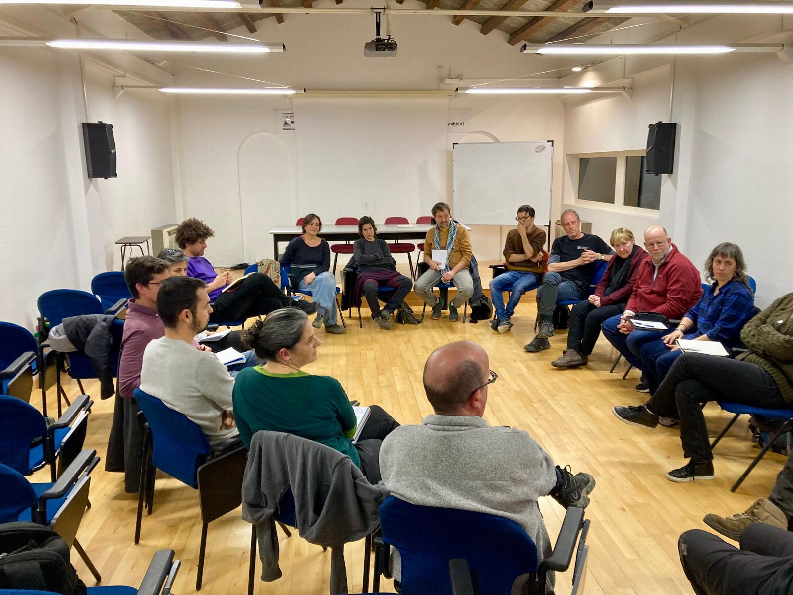 Max Bautista takes part in panel discussion with employees from Parc Natural de la Zona Volcànica de la Garrotxa