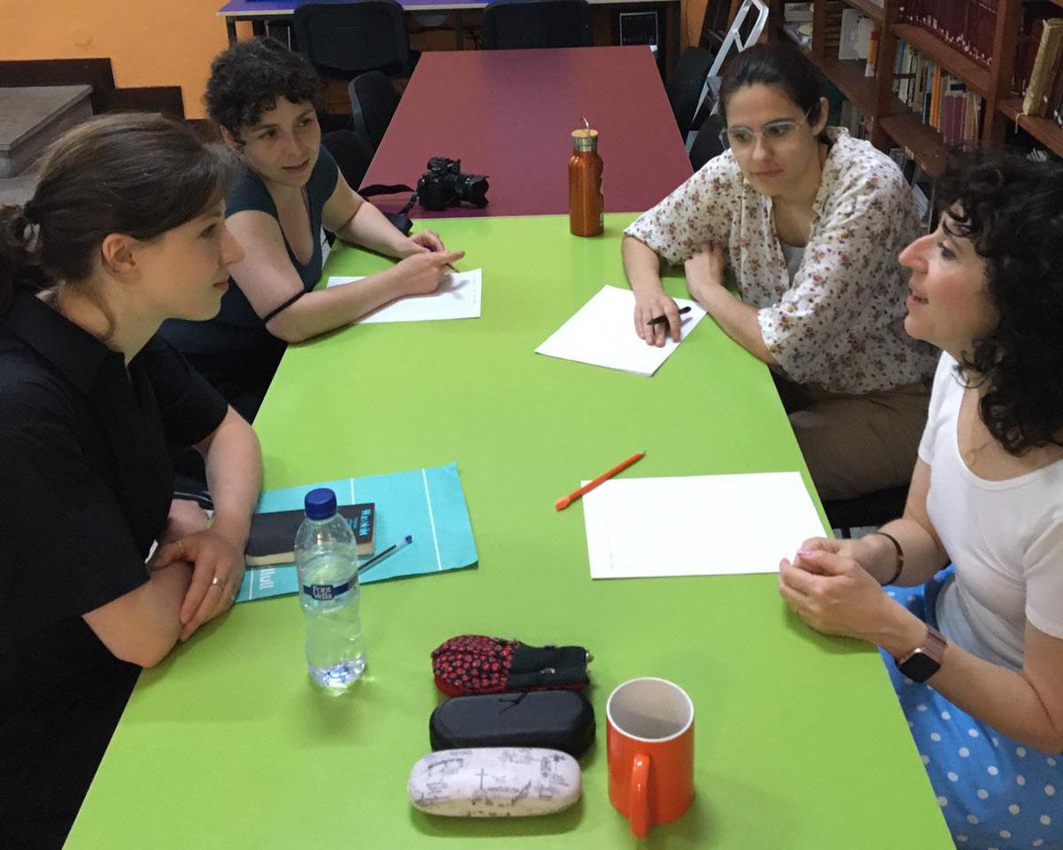 Yael Haskal workshop with students at El Galliner de Girona