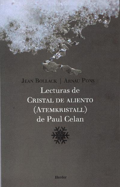 Lecturas de Cristal de aliento (Atemkristall) de Pau Celan : 