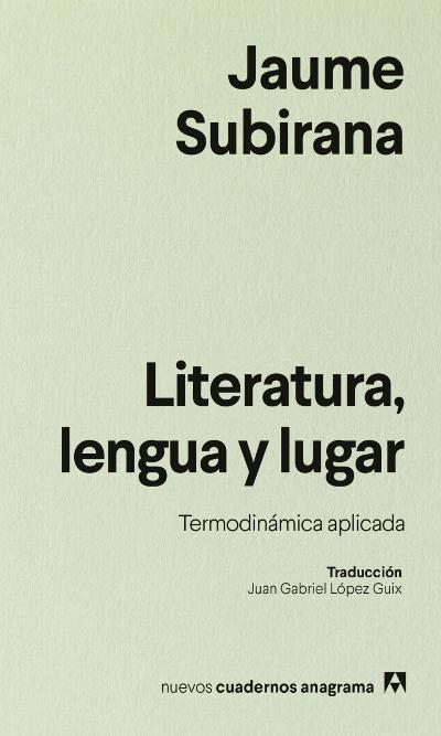 Literatura, lengua y lugar. Termodinámica aplicada : 